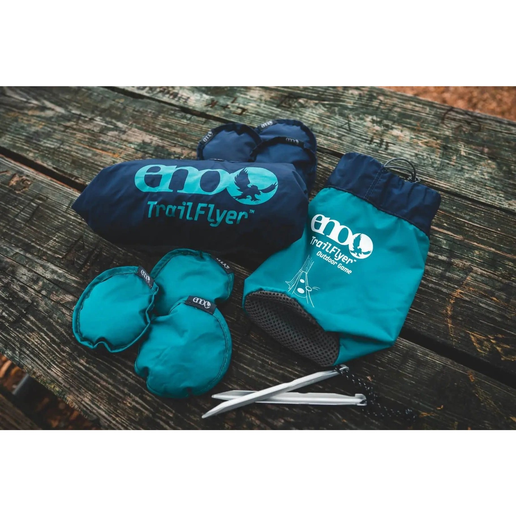 Eagles Nest Outfitters ENO TrailFlyer Outdoor Game Navy | Seafoam