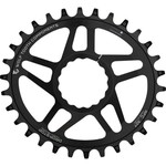 Wolf Tooth Elliptical Direct Mount Chainring - 34t, RaceFace/Easton CINCH Direct Mount, Drop-Stop, 6mm Offset, Black