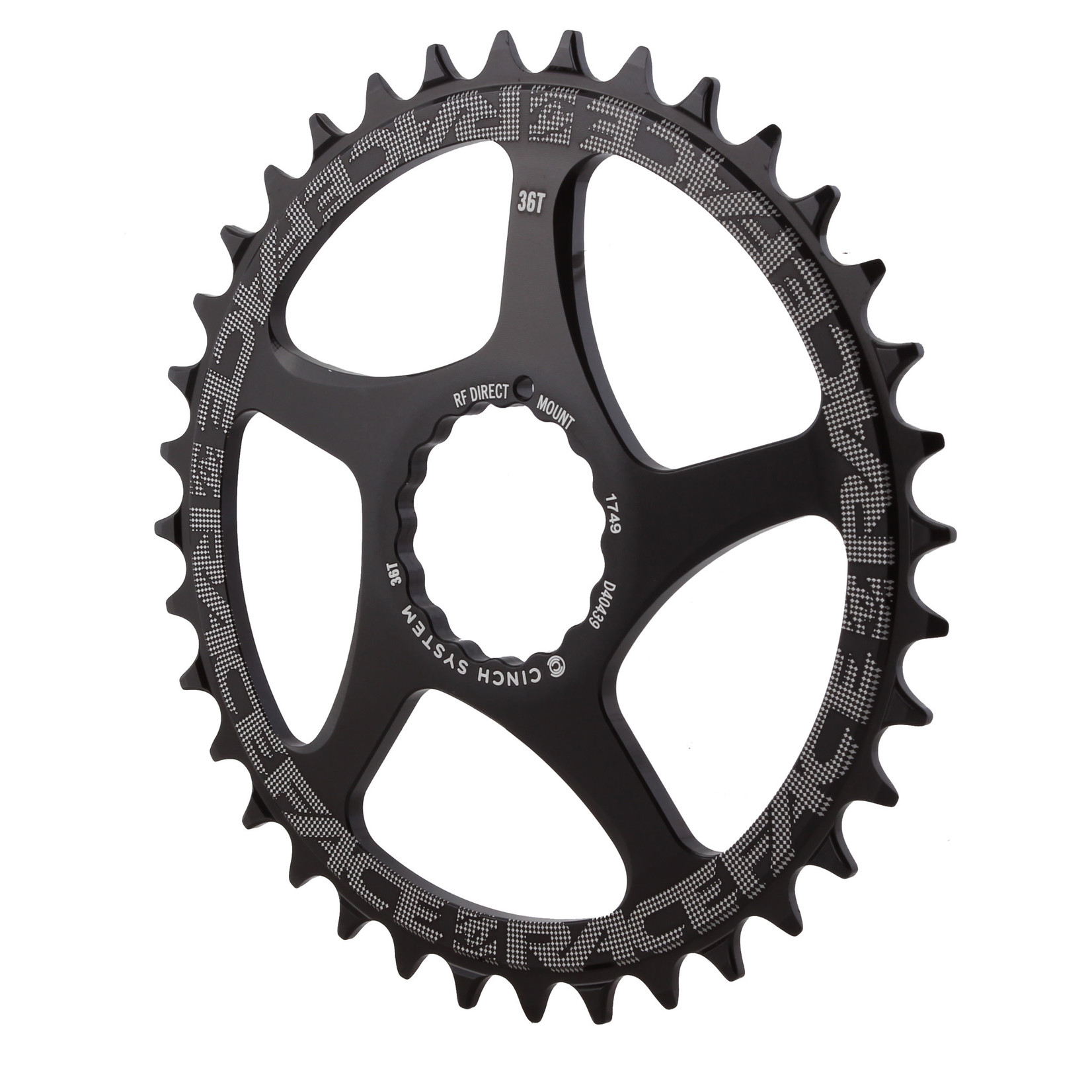 RaceFace Narrow Wide Chainring: Direct Mount CINCH, 36t, Black