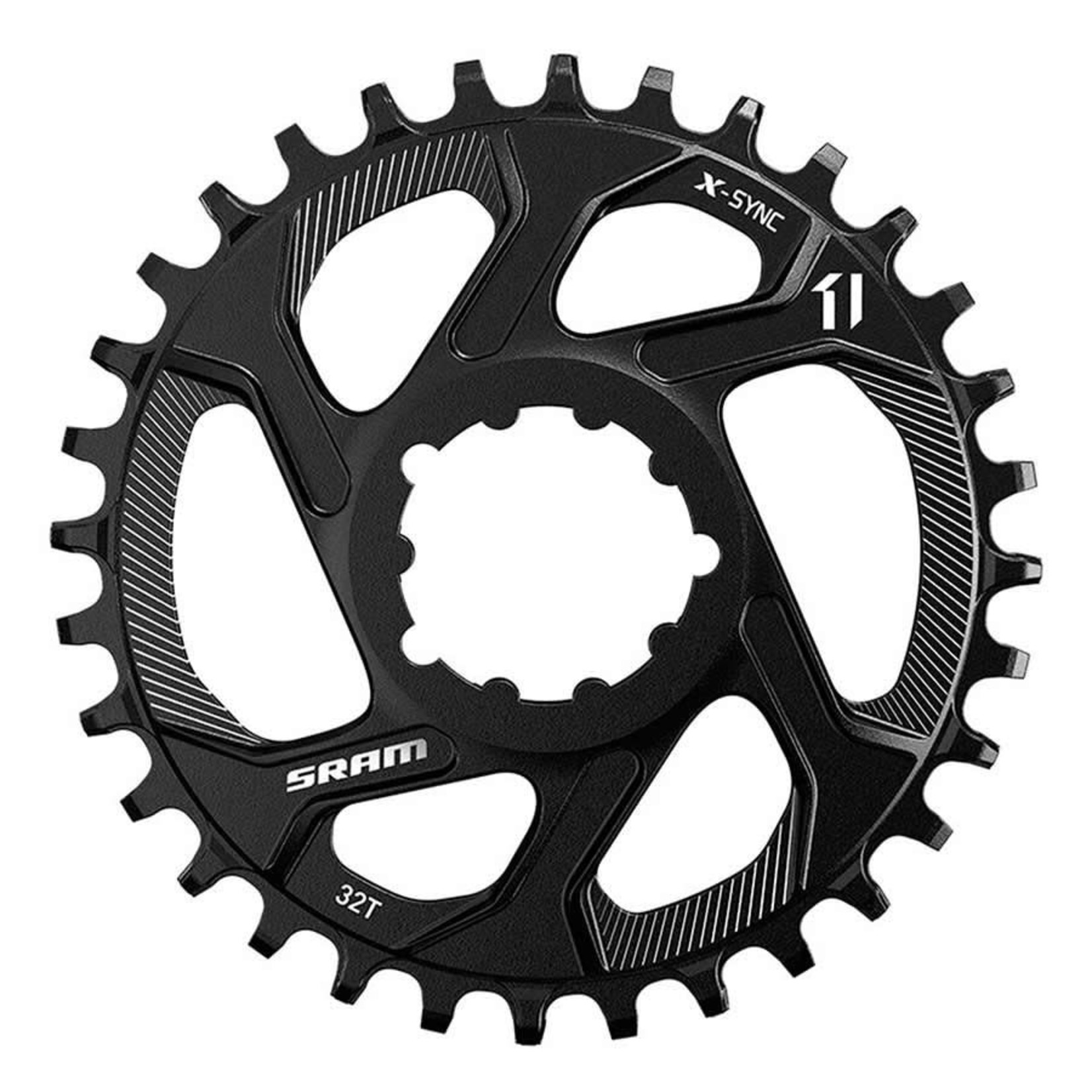 SRAM, X-Sync, 32T, 11sp, Direct Mount Chainring, Offset 3mm, Steel, Black