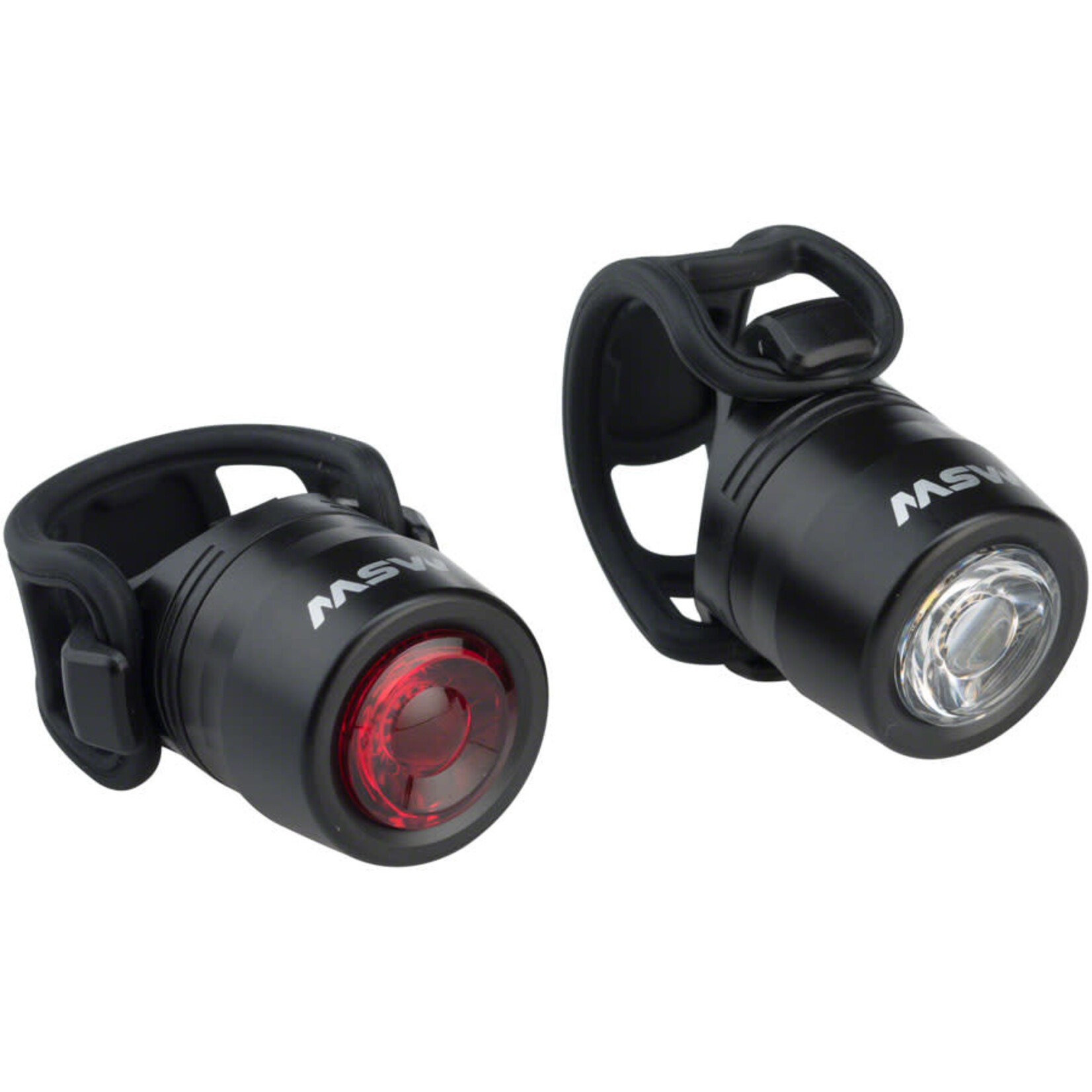 MSW HTL-032 Cricket USB Headlight/Taillight Set Black