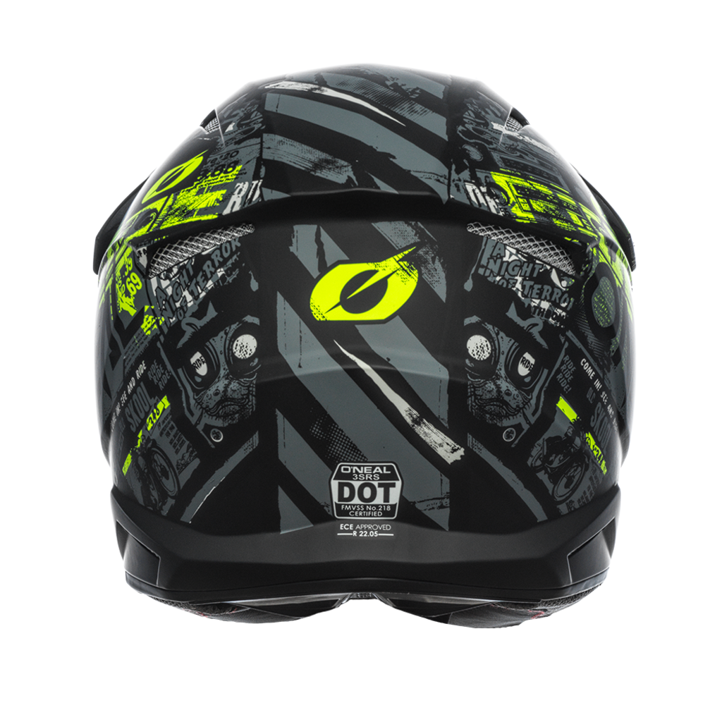 Oneal ONEAL 2021 3 SRS Ride Helmet in Black / Neon