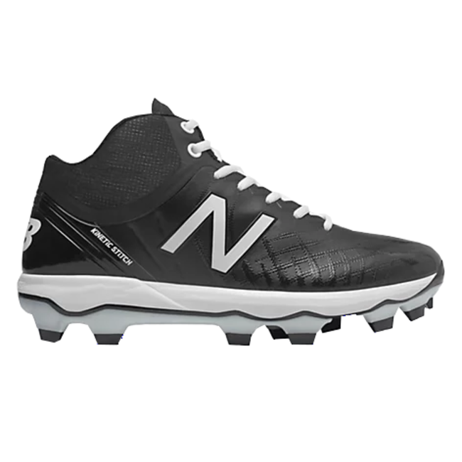 New Balance - Black/White Junior Low Rubber Baseball Cleats