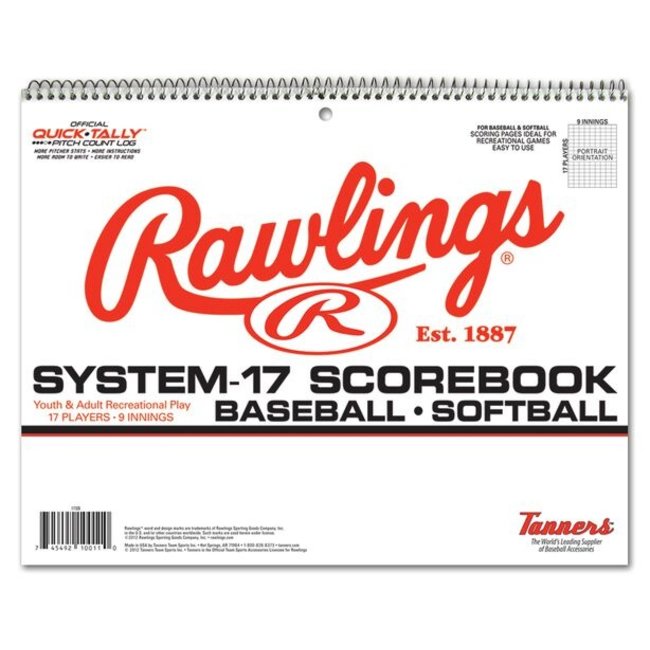 RAWLINGS Rawlings System-17 Baseball Scorebook