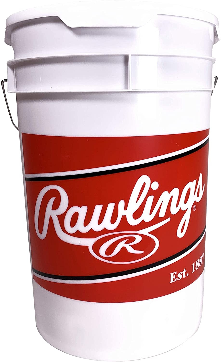 Rawlings White Empty Bucket With Lid