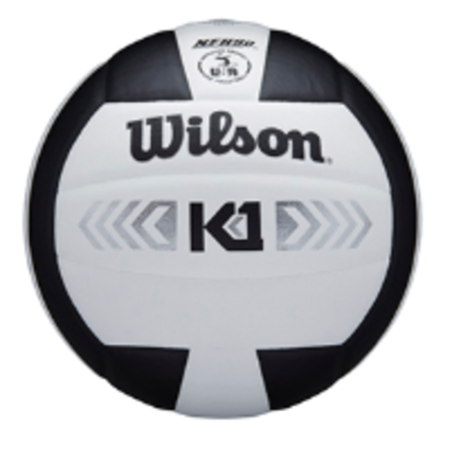WILSON K1 SILVER INDOOR VOLLEYBALL BLKWH