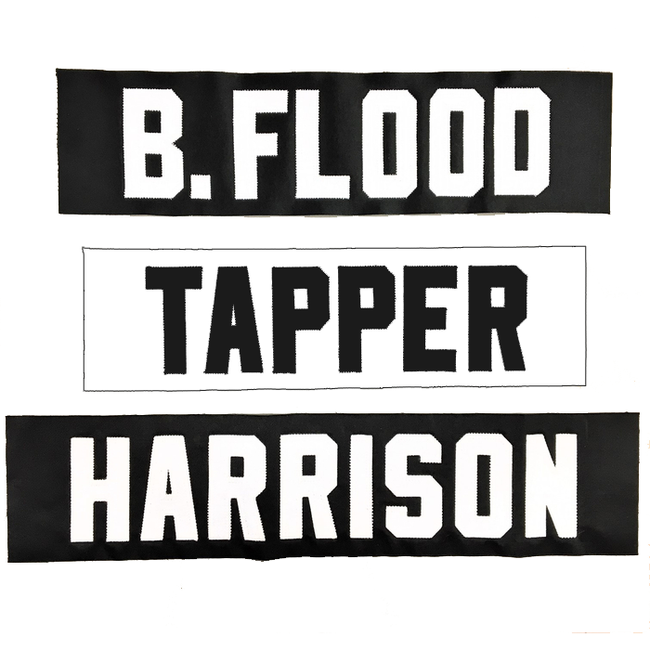 Player Name Bar - Velcro Backing