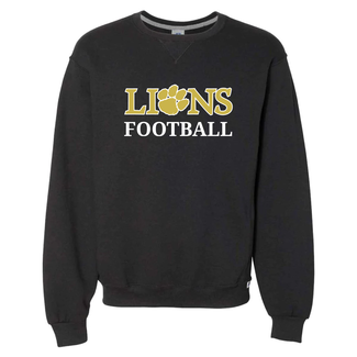 RUSSELL Lions Russell Fleece Twill Crewneck - Adult