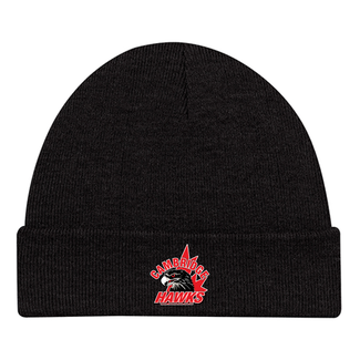 AJM Hawks AJM Black Roll Up Toque
