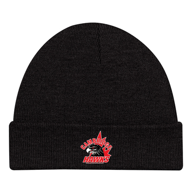 Hawks AJM Black Roll Up Toque
