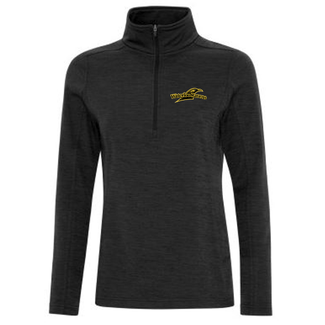 Ravens Dynamic Heather Fleece 1/2 Zip Sweatshirt - Womens