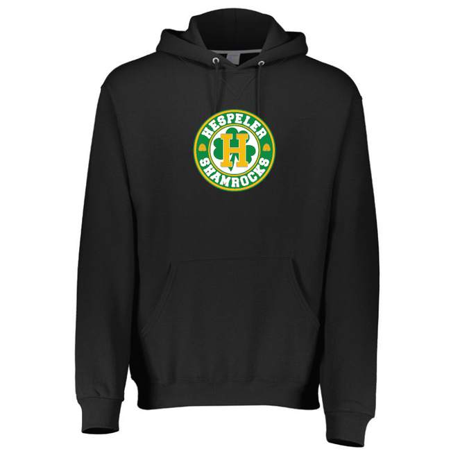Jr C. Shamrocks Russell Dri-Power Black Hoody - Adult