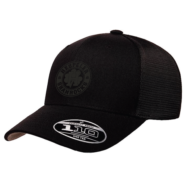 Shamrocks 110M Flexfit Black Mesh Cap