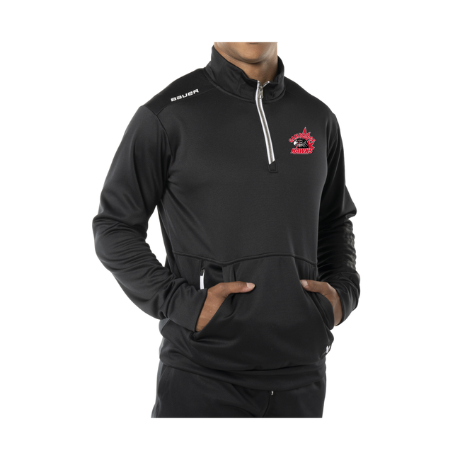 BAUER Hawks Bauer S24 Team Fleece 1/2 Zip Pullover - Adult