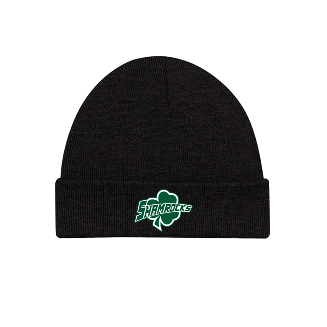 AJM Shamrocks AJM Black Roll Up Toque