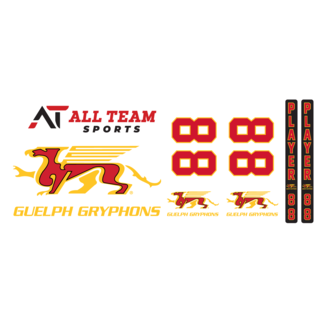 All Team Sports Gryphons Player Sticker Kit