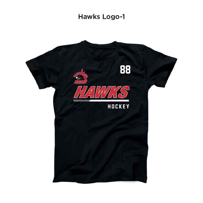 All Team Sports Hawks Ringspun Cotton Tee - Adult