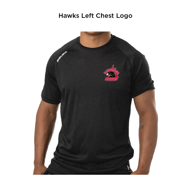Hawks Bauer S24 Team SS Tech Tee - Adult