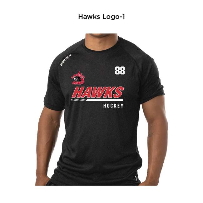 Hawks Bauer S24 Team SS Tech Tee - Adult