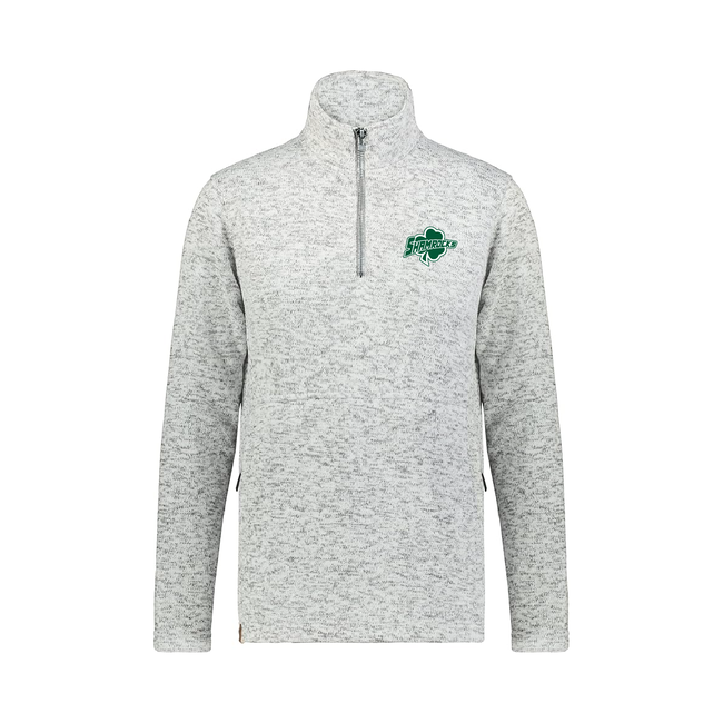 Holloway Shamrocks Ladies Alpine Sweater Fleece 1/4 Zip Pullover