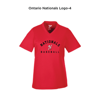 All Team Sports Ontario Nationals  Performance Tech Tee Short Sleeve - Ladies