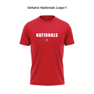 All Team Sports Ontario Nationals  Performance Tech Tee Short Sleeve - Adult