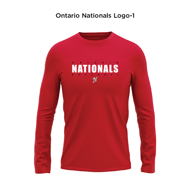 Ontario Nationals Performance Tech Tee Long Sleeve - Youth