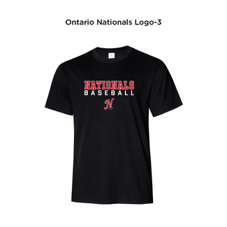 All Team Sports Ontario Nationals Ringspun Cotton Tee - Adult