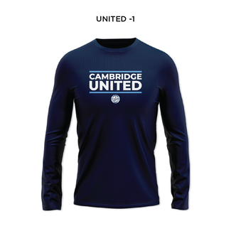 All Team Sports Cambridge United Performance Tech Tee Long Sleeve - Ladies