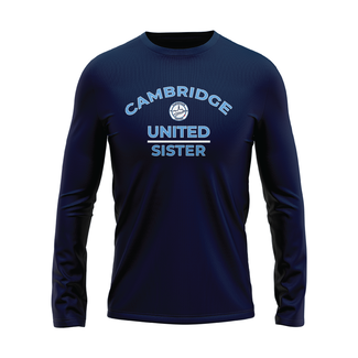 All Team Sports Cambridge United Family Performance Tech Tee Long Sleeve - Adult