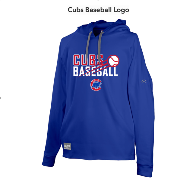 Cubs Rawlings Performance Hoody - Adult