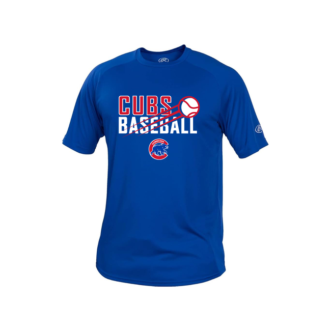 RAWLINGS Cubs Rawlings Tech Tee - Adult