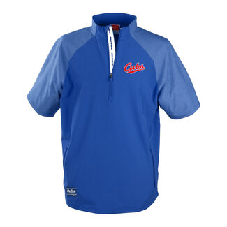 RAWLINGS Cubs Rawlings ColorSync Short Sleeve Cage Jacket -  Youth