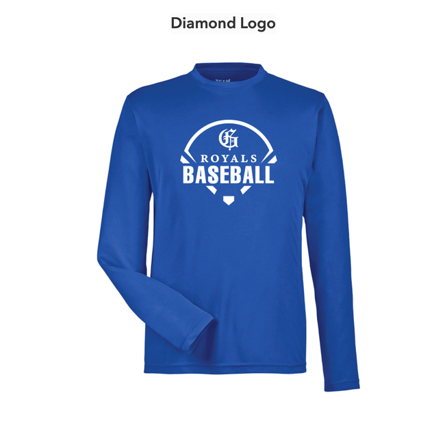 All Team Sports Royals Long Sleeve Tech Tee - Adult