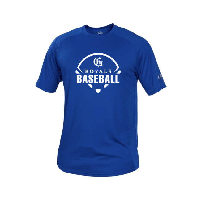 Royals Rawlings Crew Neck Tech Tee - Youth
