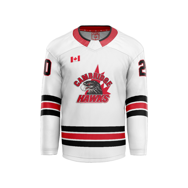 Bardown Hawks Bardown White Jersey - Adult