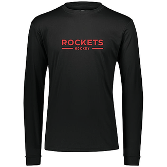Alphabroder Rockets Performance Long Sleeve Tech Tee - Youth