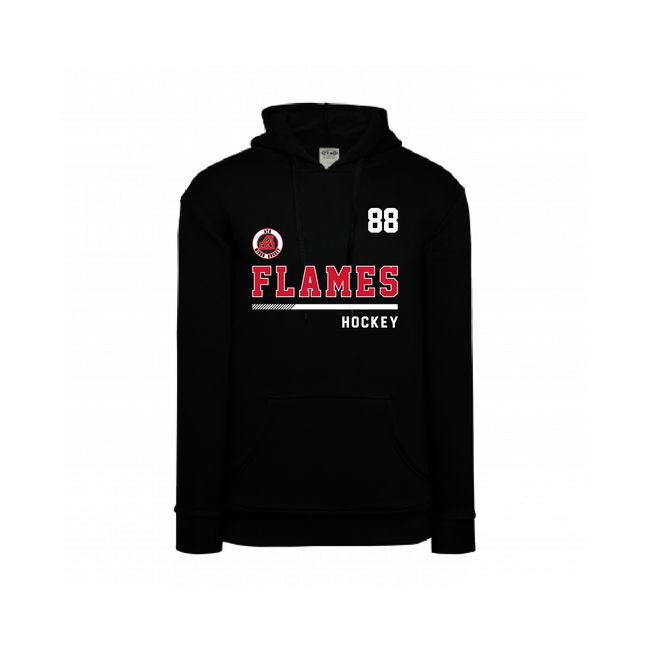 Flames Fleece Hoodie - Adult