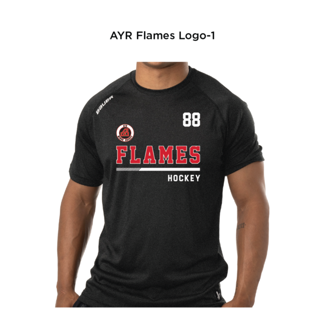 Flames Bauer S24 Team SS Tech Tee - Youth