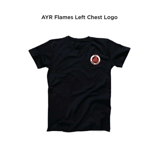 Flames Polycotton T-Shirt - Adult