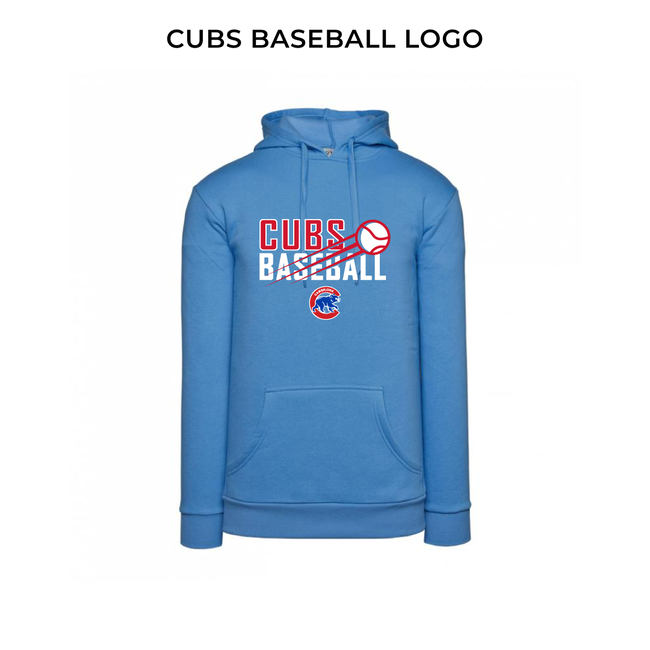 Cubs Powder Blue Fleece Hoodie - Youth