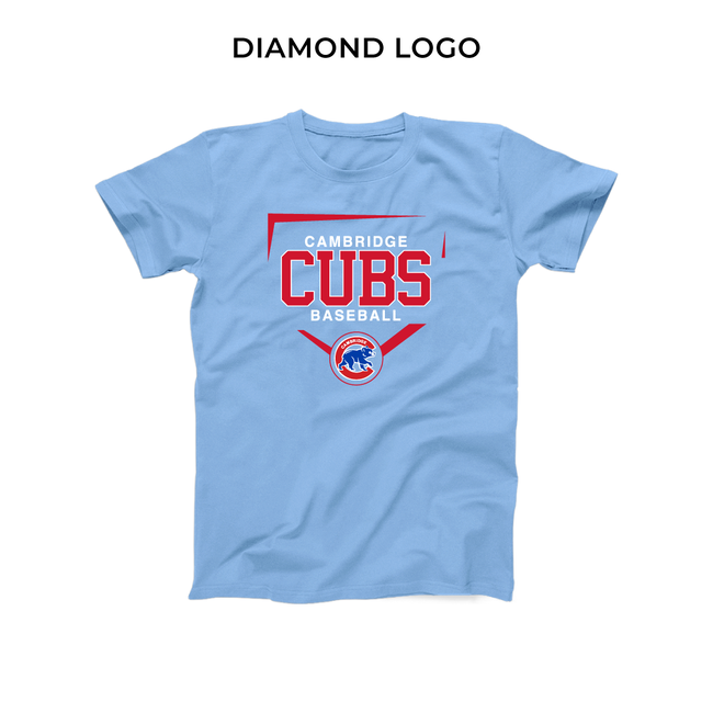 Cubs Powder Blue Polycotton T-Shirt - Womens