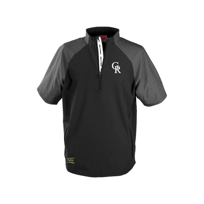 Royals IBL Rawlings Color Sync Black Short Sleeve Jacket - Adult