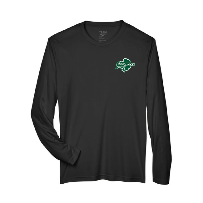 All Team Sports Shamrocks Performance Long Sleeve Tech Tee - Adult