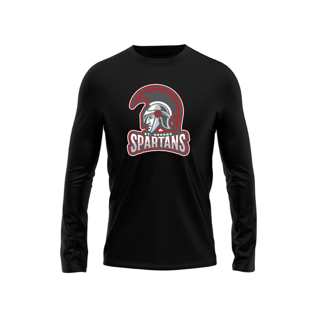 St. George Spartans Performance Long Sleeve Tech Tee - Youth