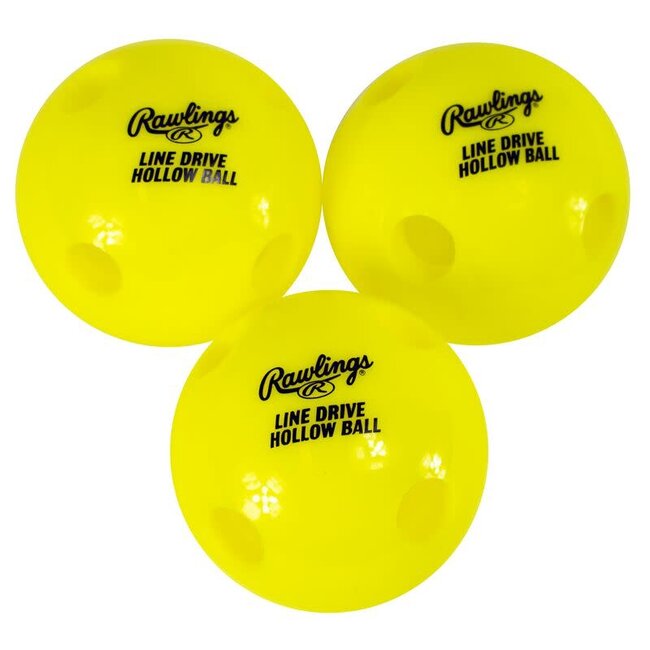 Rawlinsg Line-Drive Hollow Training Ball (3Pk)