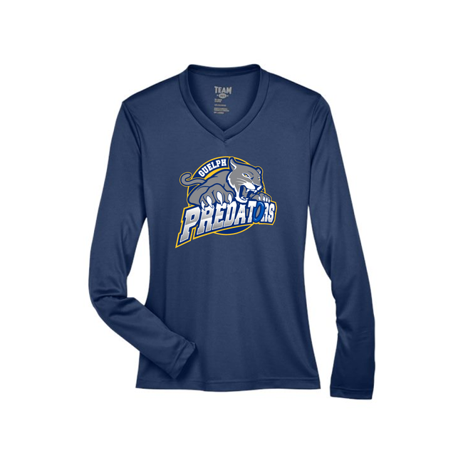 Guelph Predators Long Sleeve Tech Tees - Womens