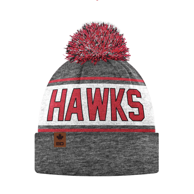 Hawks Bardown Custom Knit Toque Grey