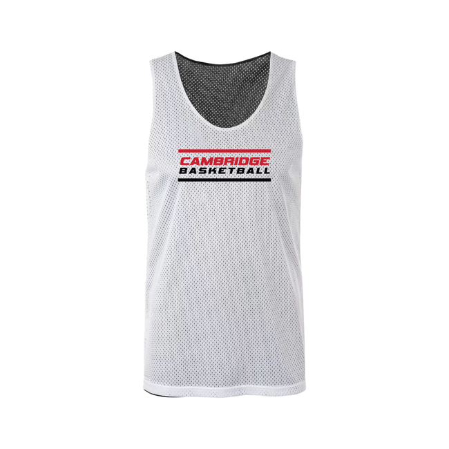Cambridge Basketball Reversible Pinnie Black/White - Youth