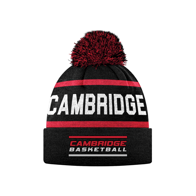 Cambridge Basketball Custom Pom Pom Toque